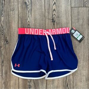 NWT Under Armour Blue Youth Shorts size youth large